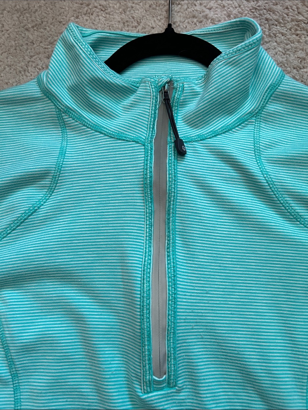 Aqua Lightweight Quarter-Zip Pullover